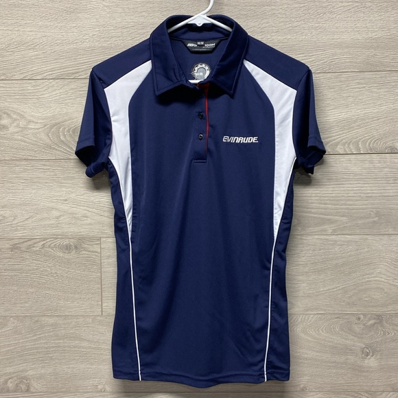 Evinrude Ladies Golf Polo Medium Navy Blue - Picture 1 of 8